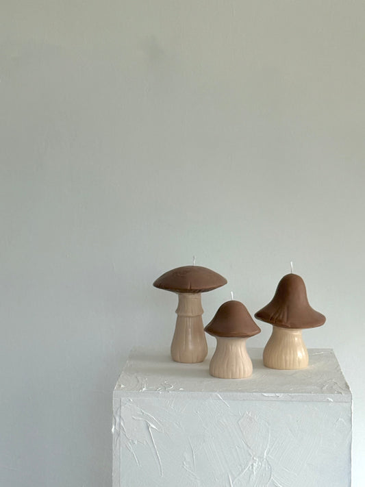 Mushroom candle