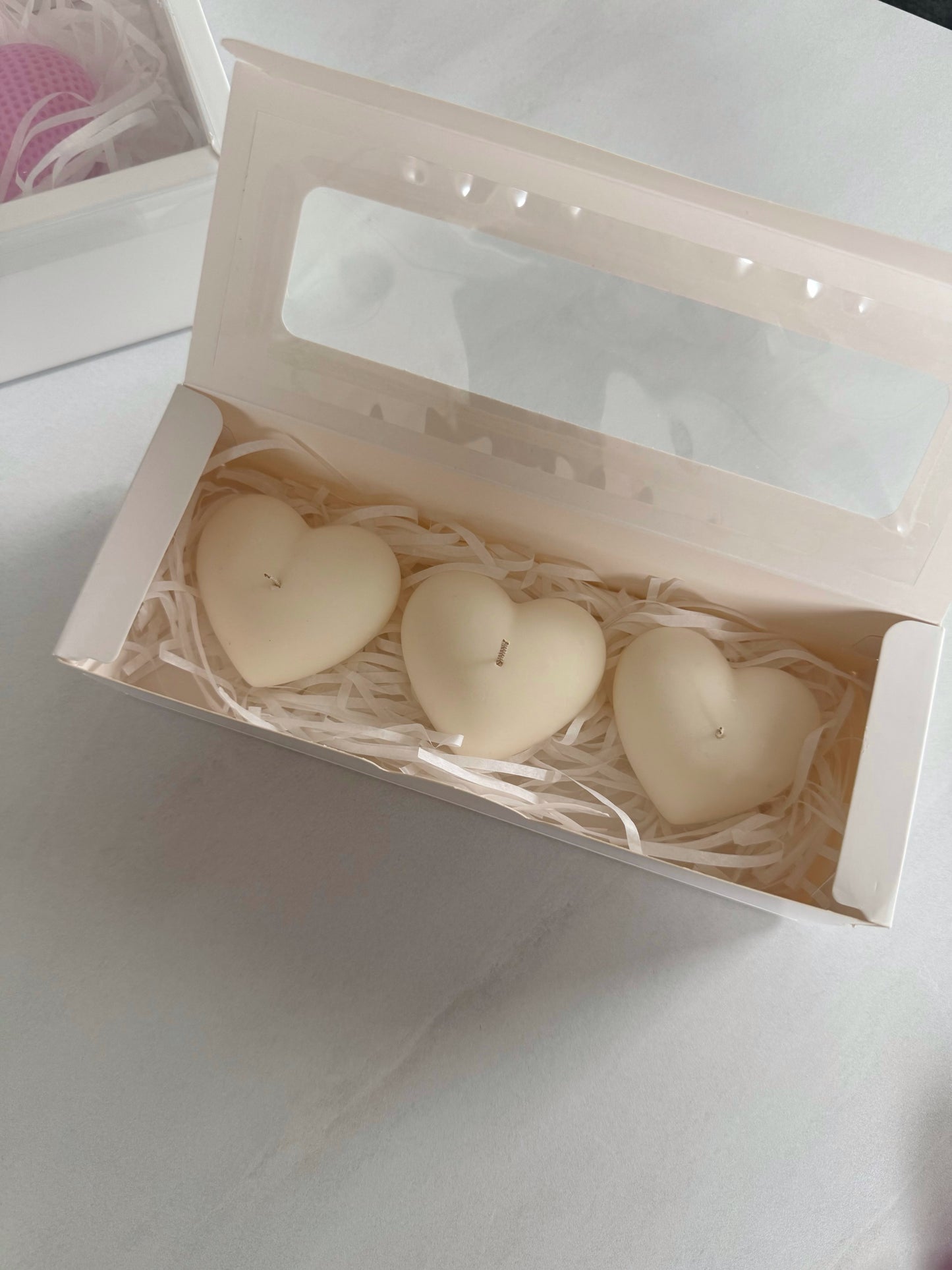 Heart Candle Gift Set – 3 Pieces