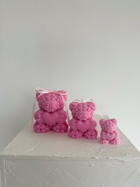 Rose Bear Candle Collection