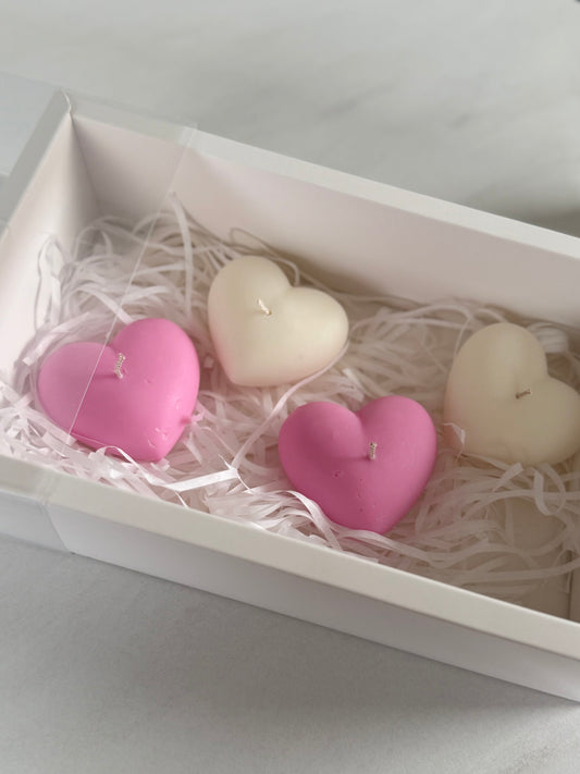 Smooth Heart Candle Gift Set
