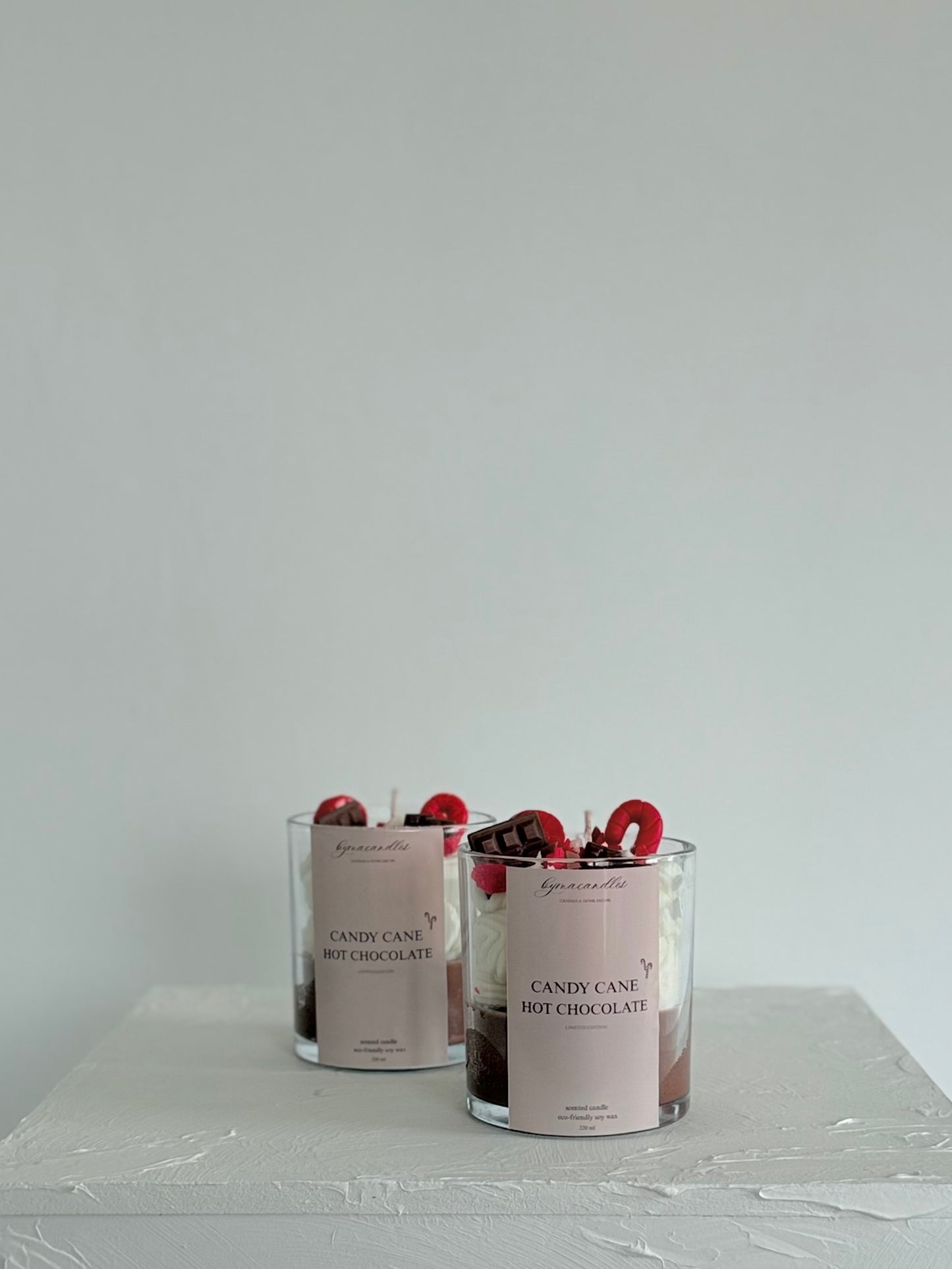 Candy Cane Hot Chocolate candle