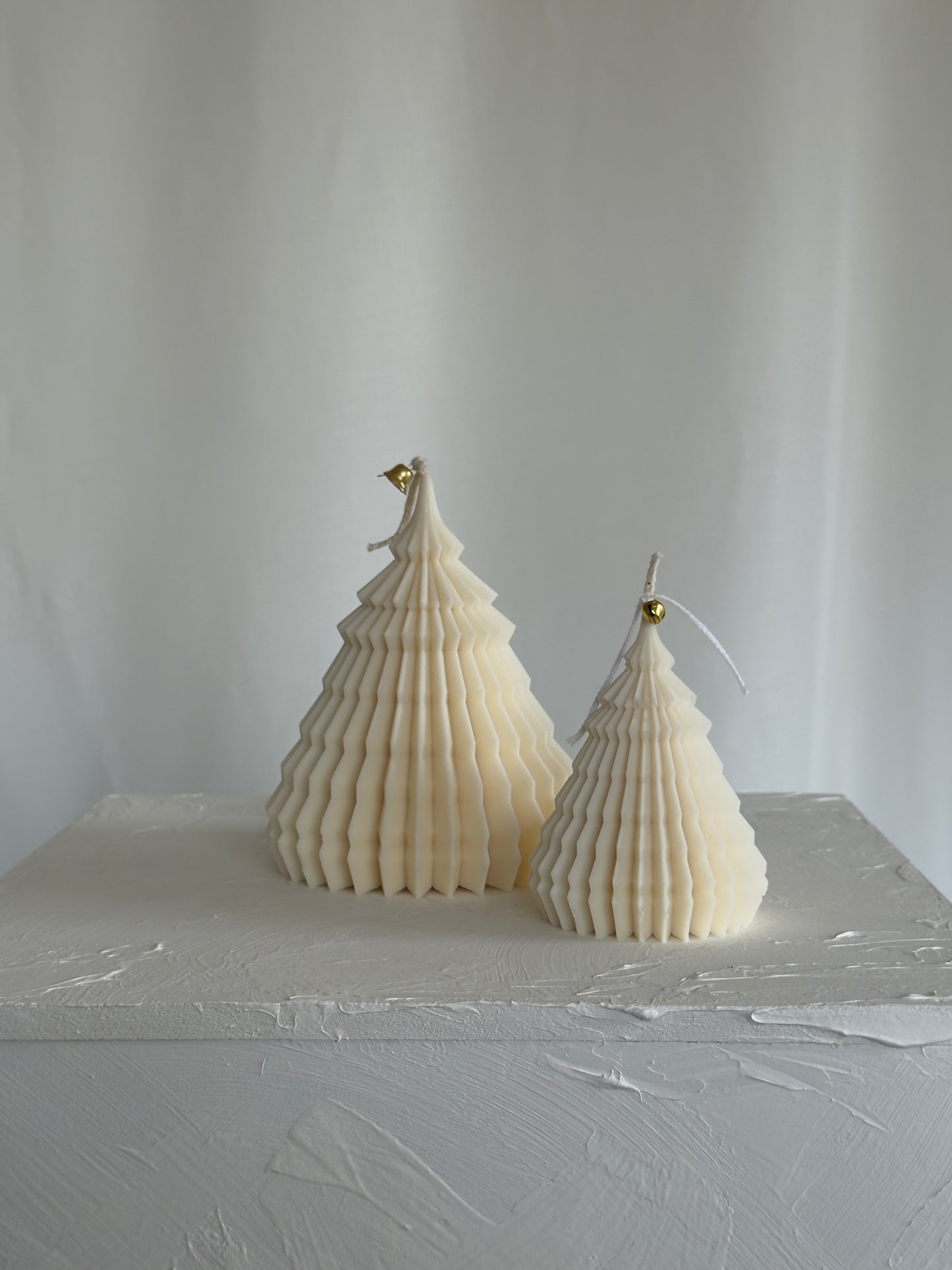 Origami tree candle