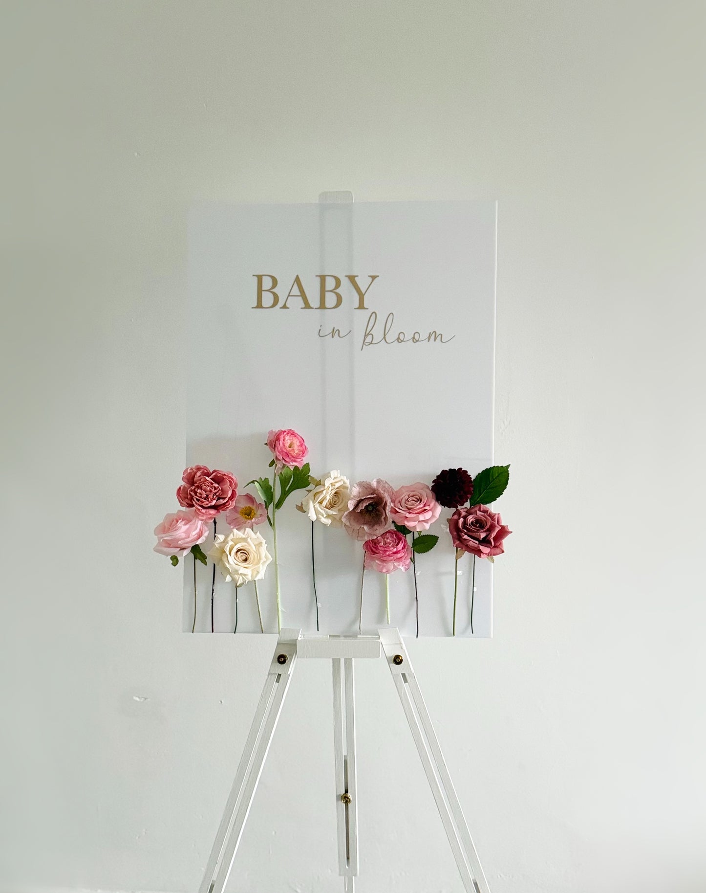 Welcomesign Baby in Bloom (pink)