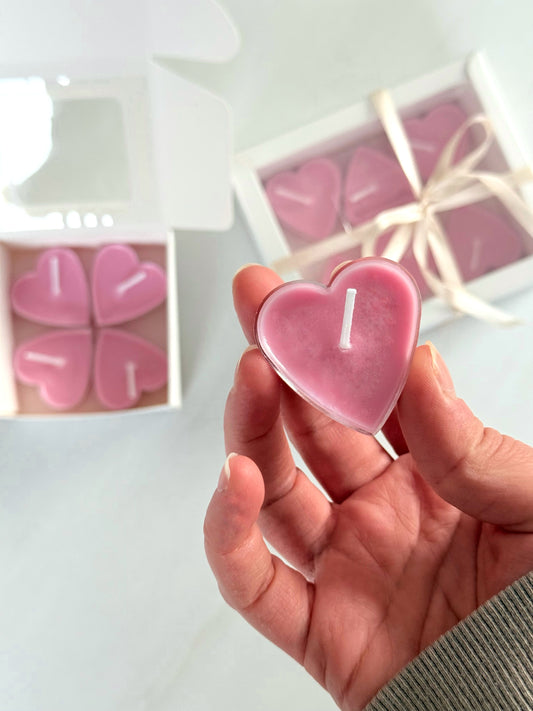 Heart Candle Gift Set