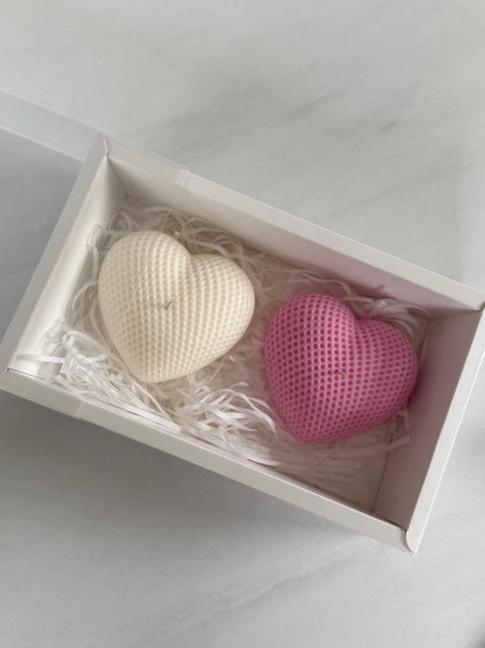 Textured Heart Duo Gift Set – 2 Pieces