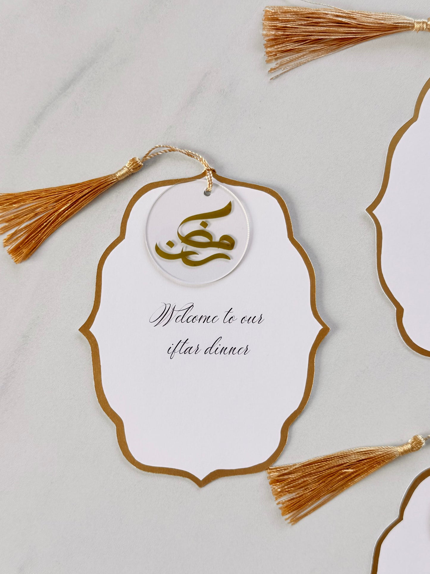 Ramadan tablecards gold details